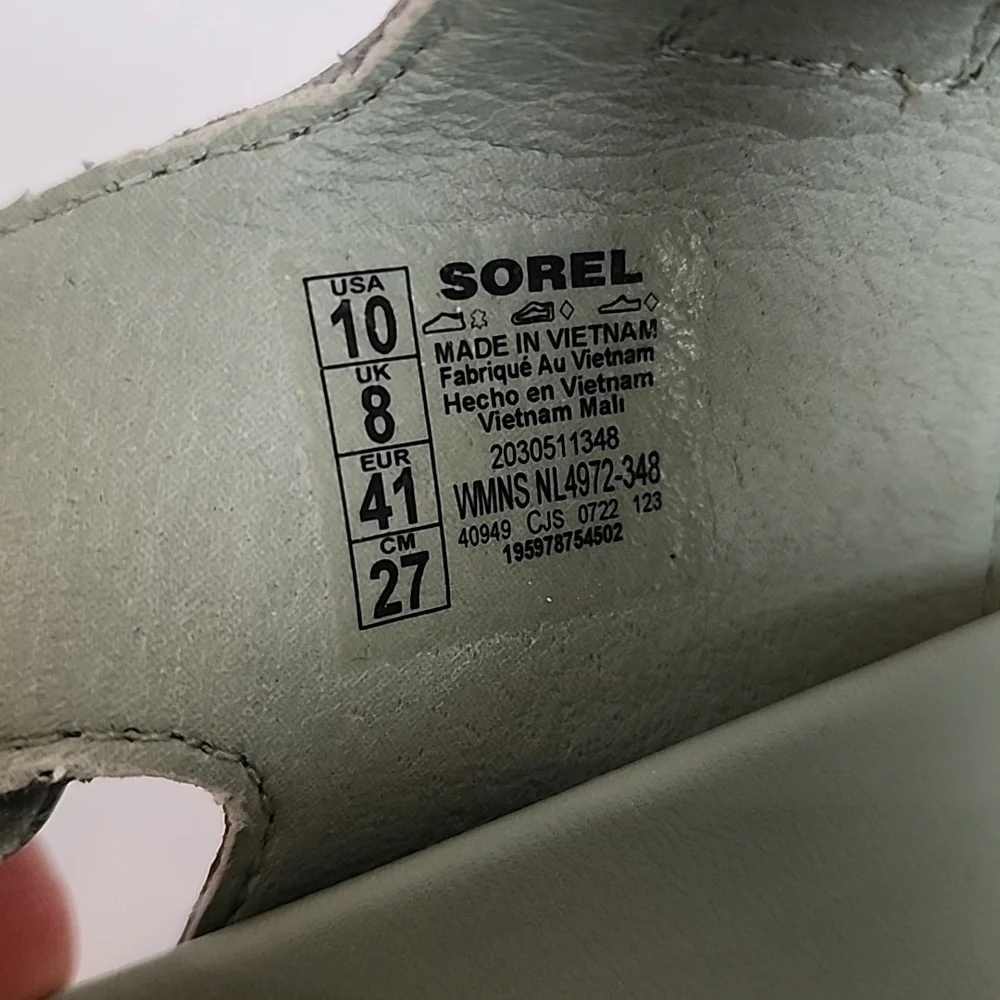 Sorel Safari Stone Green Strappy Sandals - Picture 11 of 11